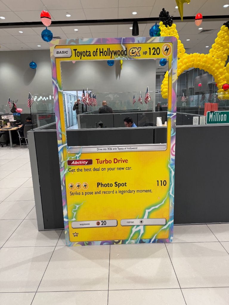 Toyota Pokémon Photo Booth Card