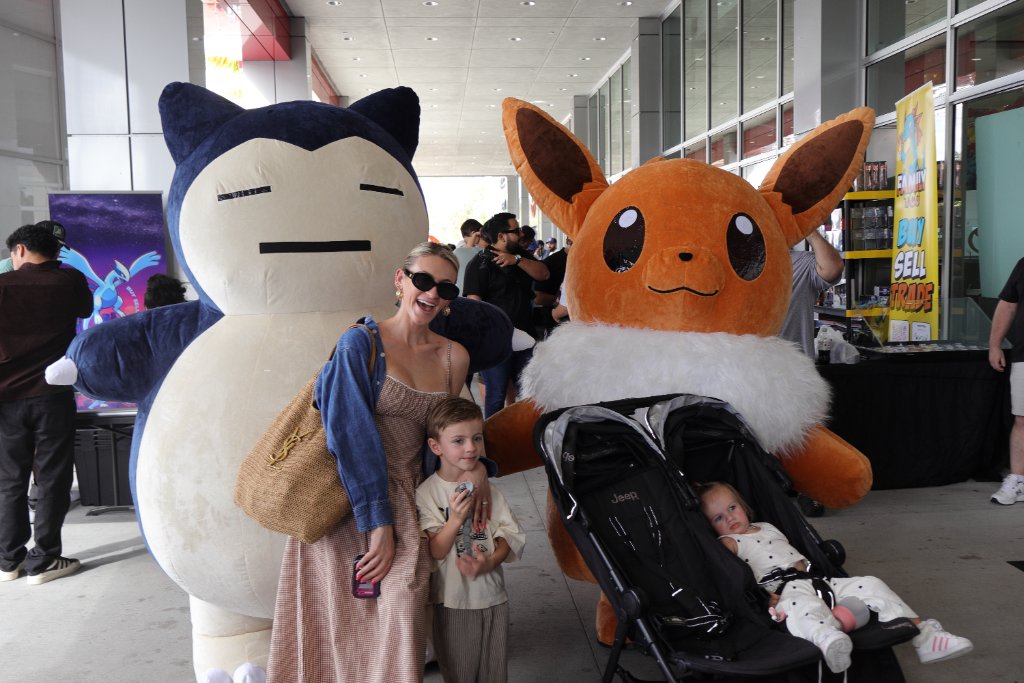 Family Photo Op with Pokémon Characters