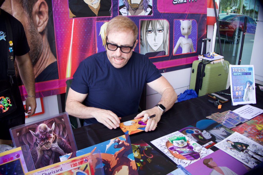 Anime Artist at Booth Signing