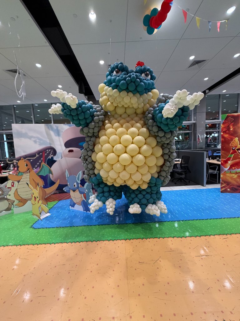 Blastoise Balloon Character Display