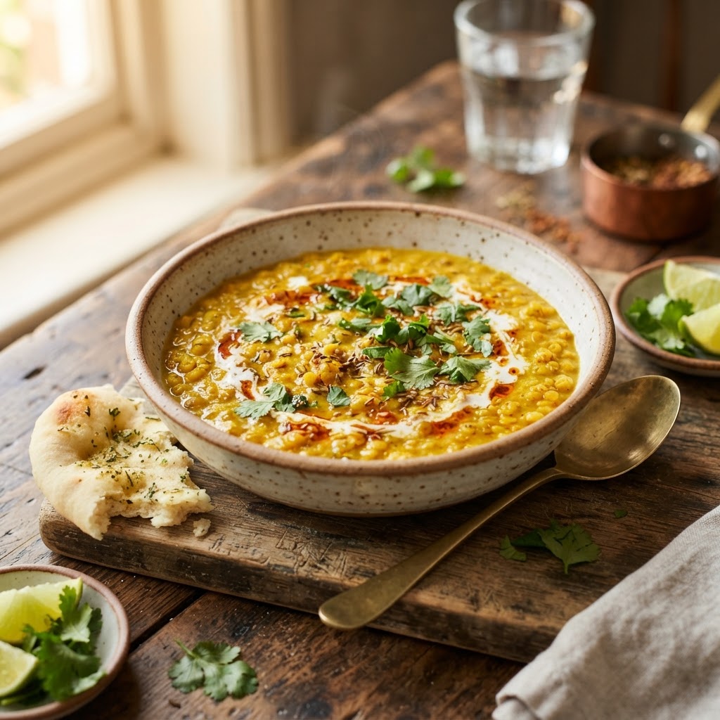 Grounding Turmeric Red Lentil Dahl