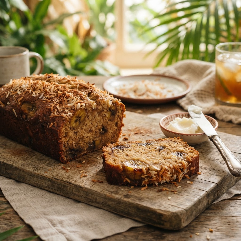 Caribbean Spiced Plantain Oat Bread