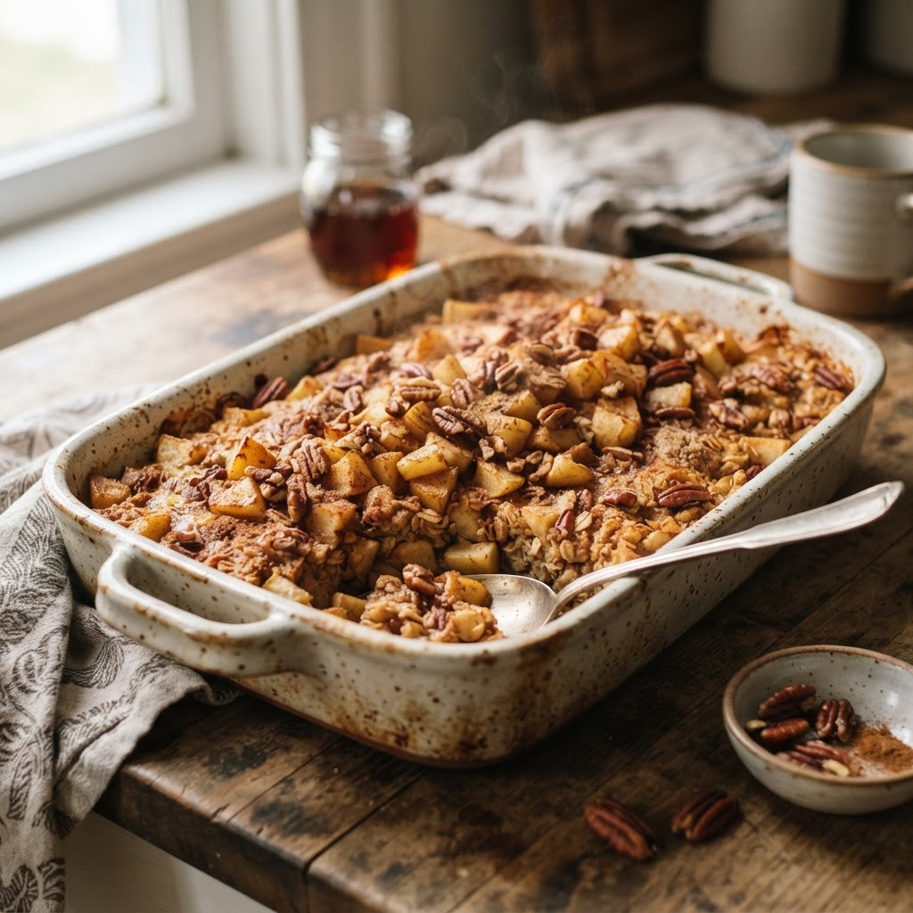 Baked Cinnamon Apple Oatmeal