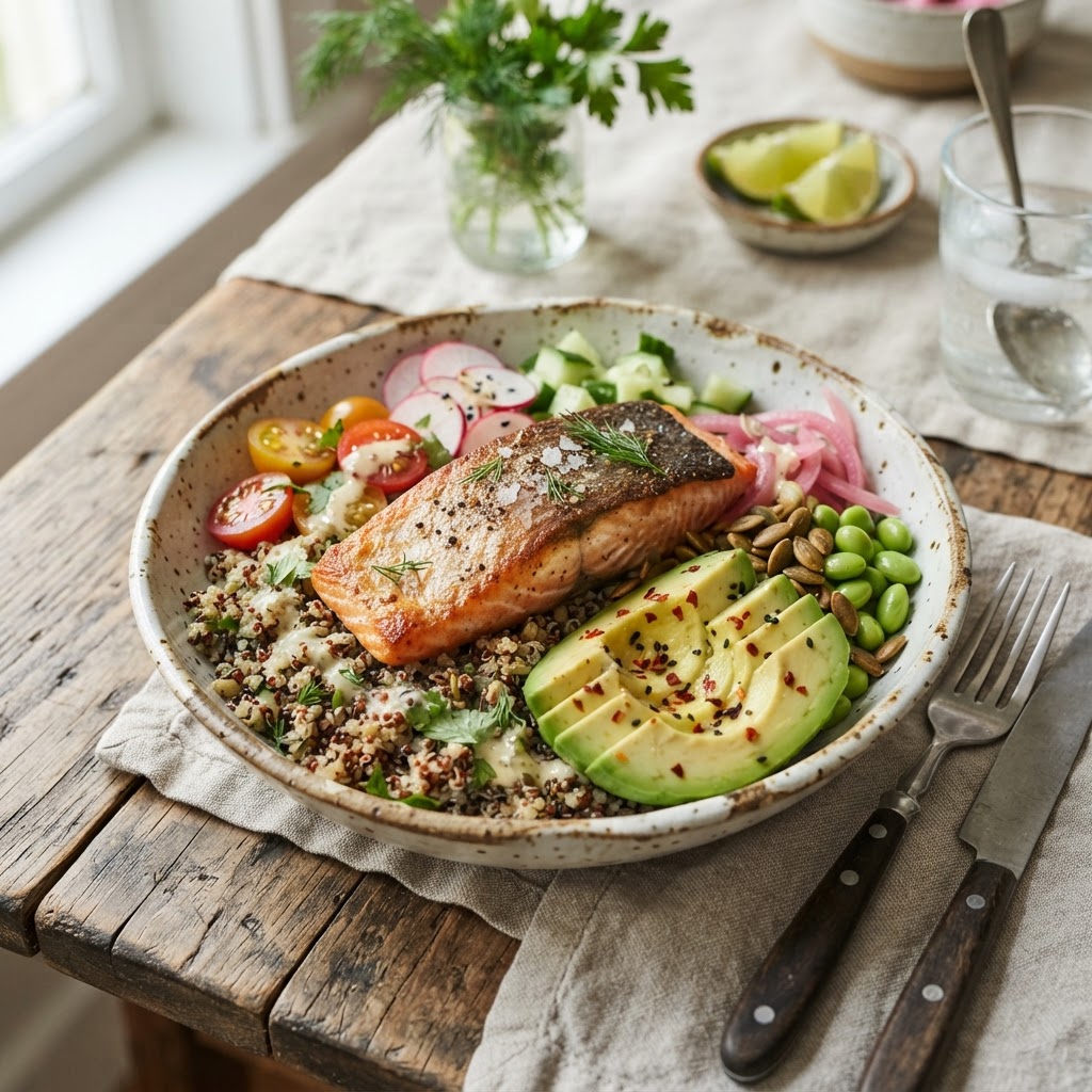 Zen Citrus Salmon & Quinoa Bowl