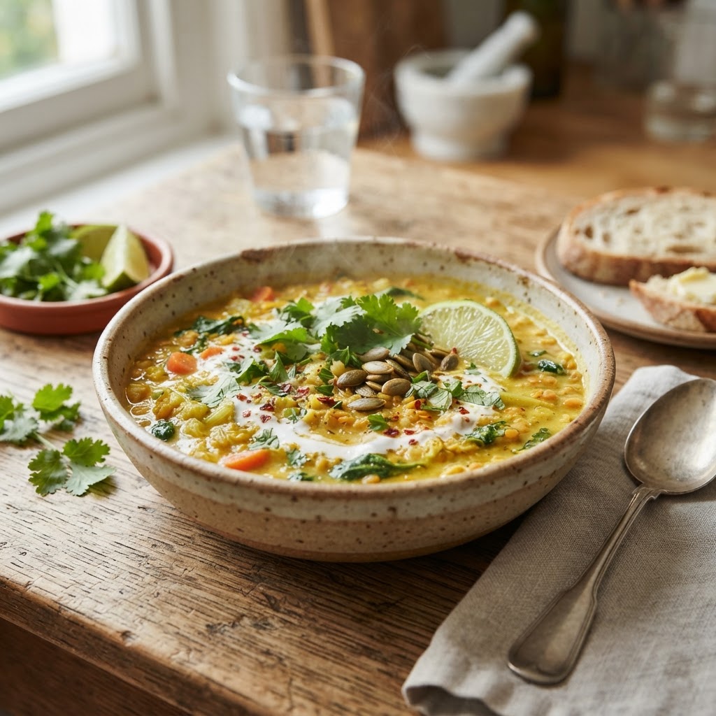 Golden Turmeric Lentil Stew