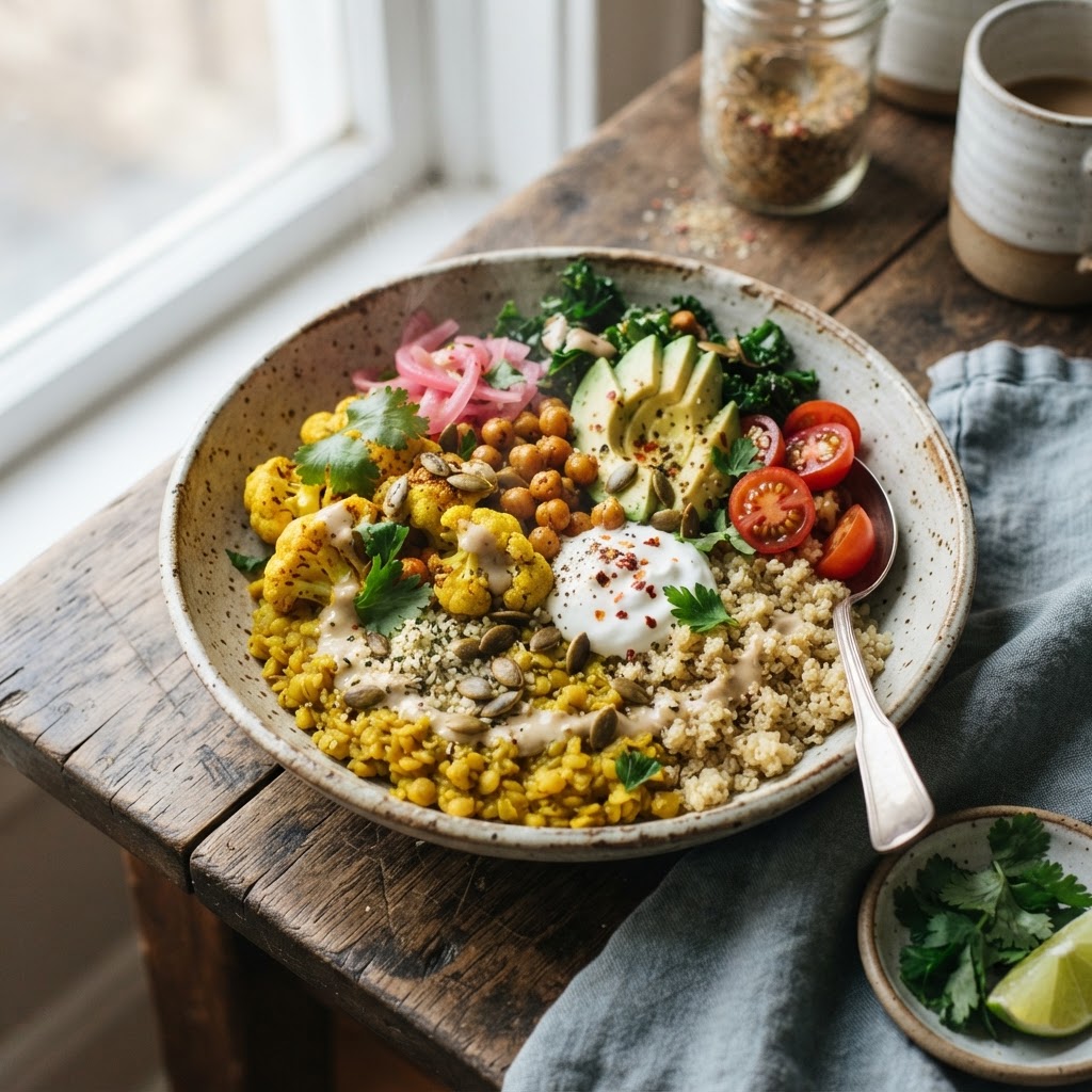 Golden Earth Lentil & Quinoa Bowl