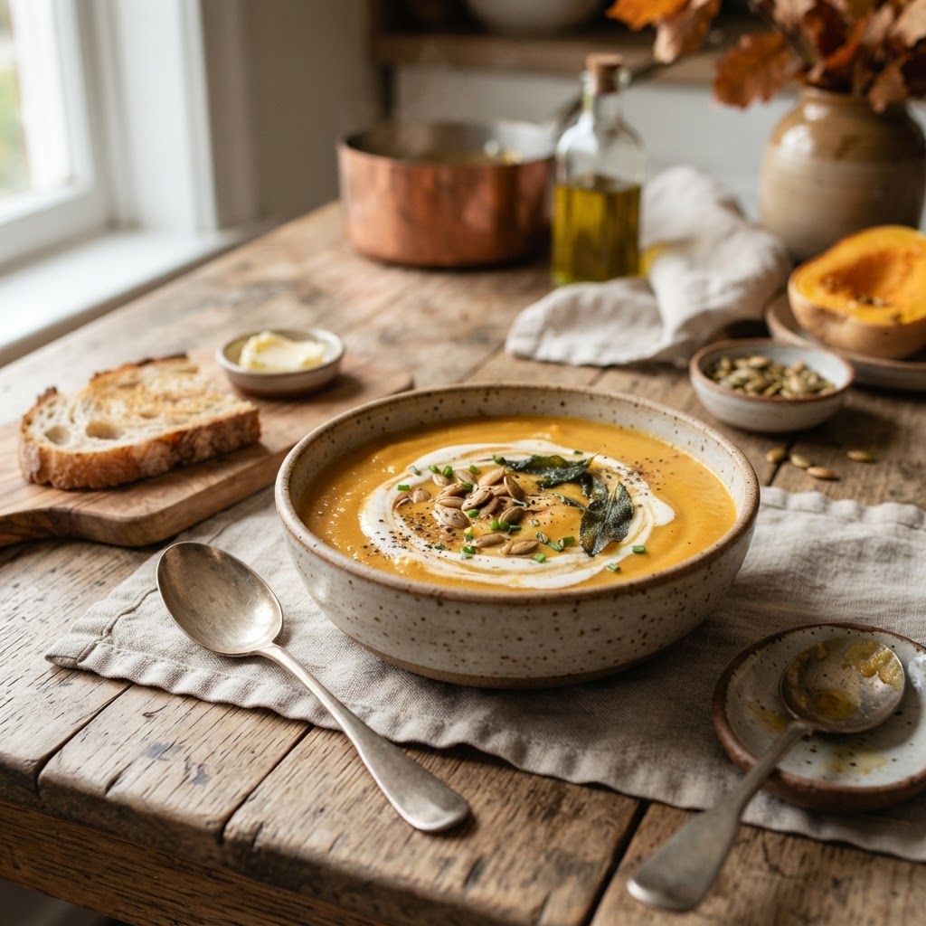 Creamy Roasted Butternut Squash Soup