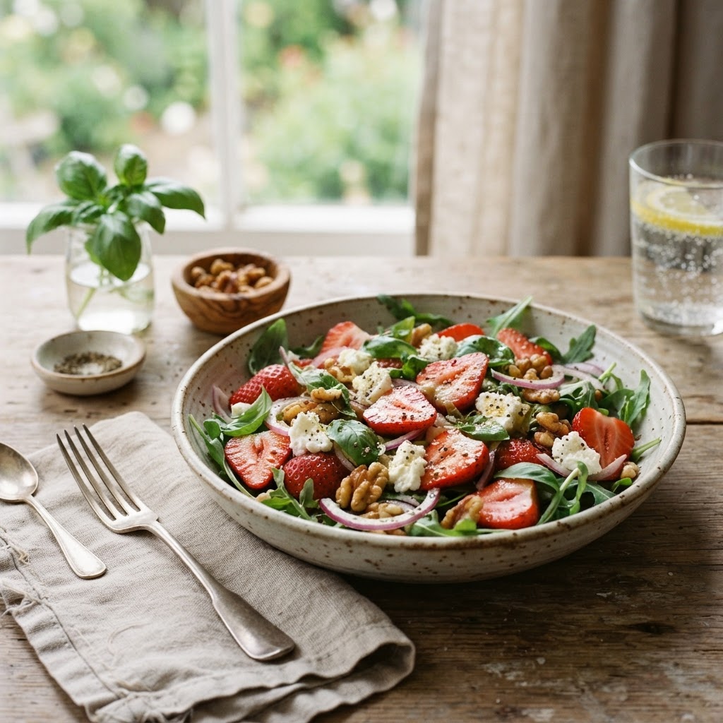 Sun-Kissed Strawberry Basil Salad
