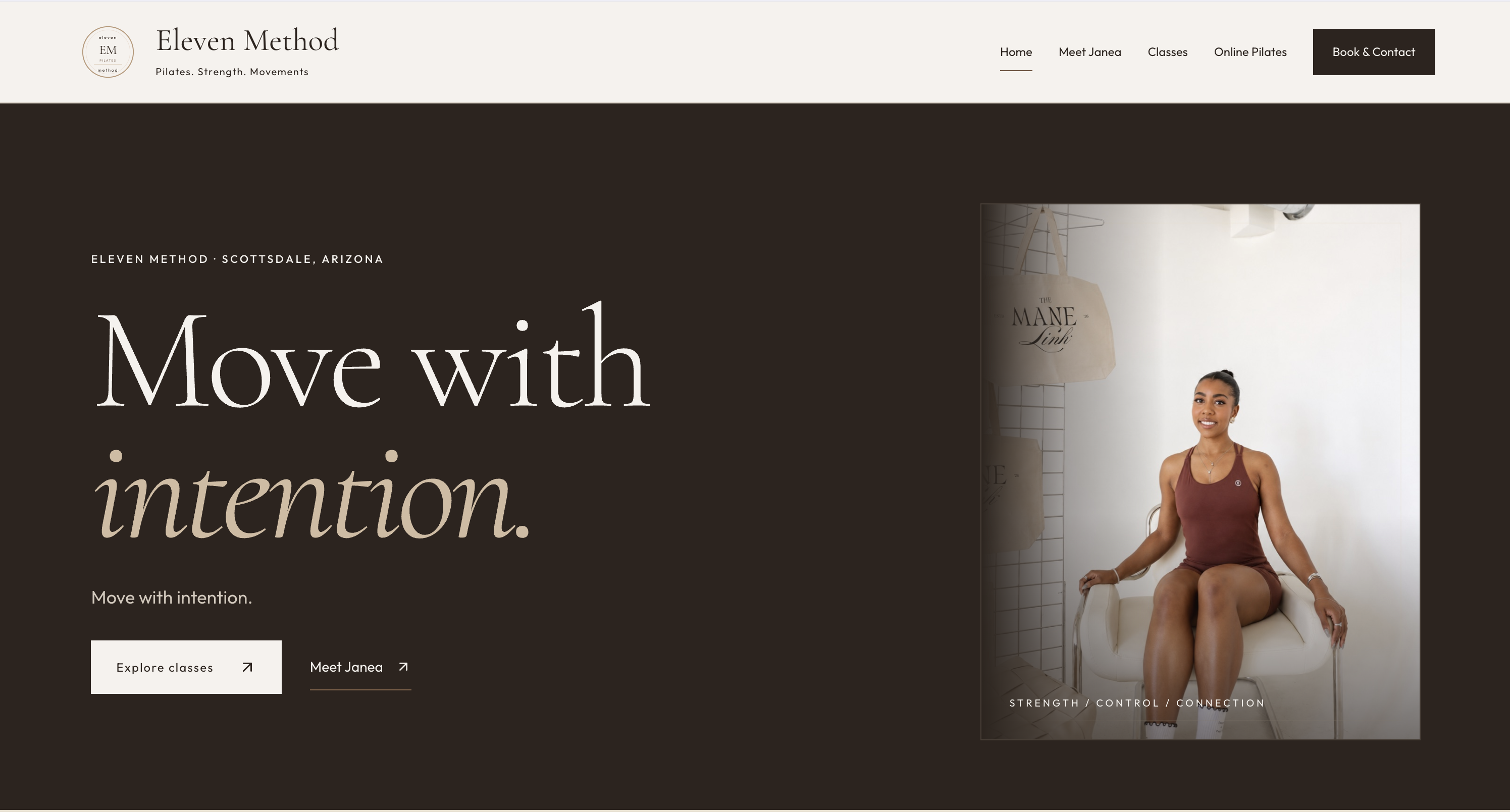 Eleven Method website screenshot