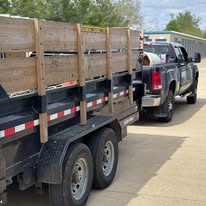 Dump trailer full after cleanout job