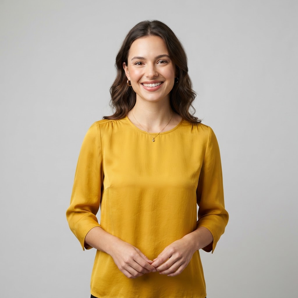 Mustard Yellow Blouse