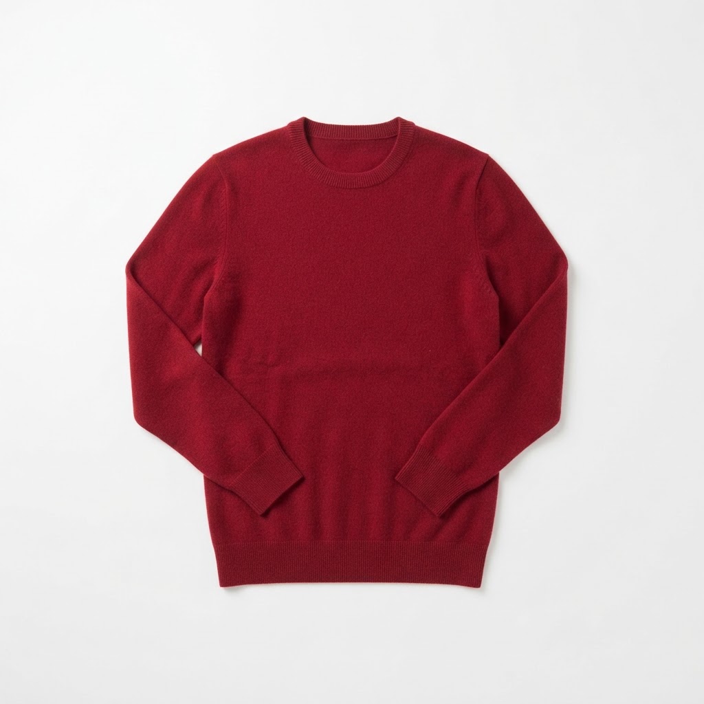 Theory Men's Crimson Merino Wool Crewneck Sweater
