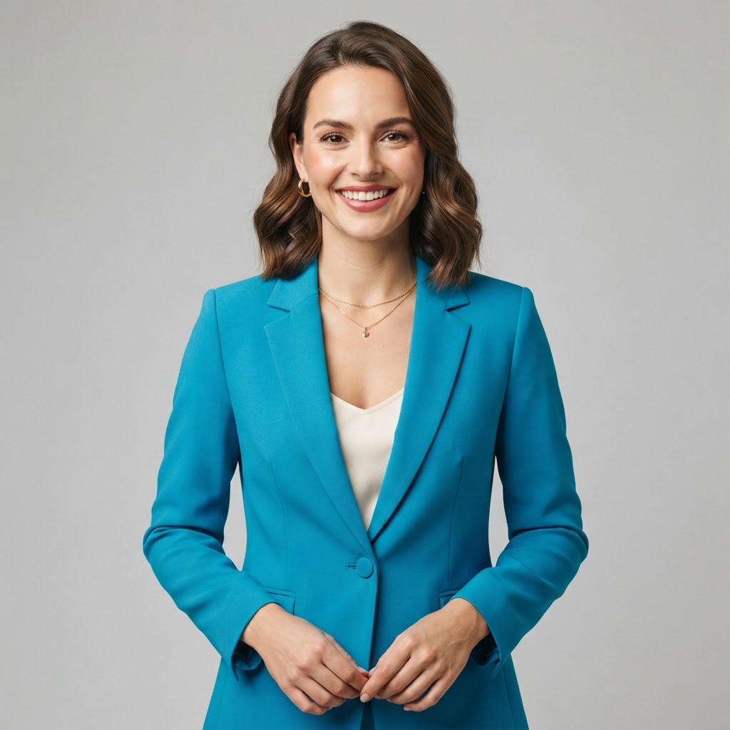 Teal Blue Blazer