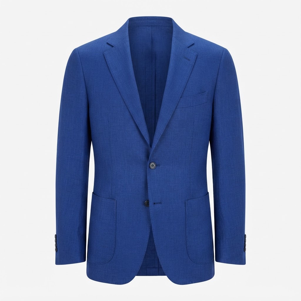 Polo Ralph Lauren Men's Cobalt Blue Linen-Blend Blazer