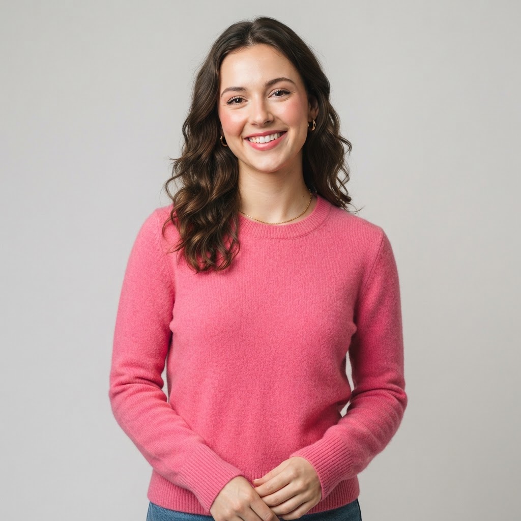Rose Pink Pullover Sweater