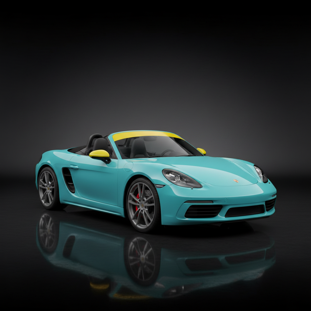 718 Boxster Sun Strip & Mirror Cap Vinyl Kit