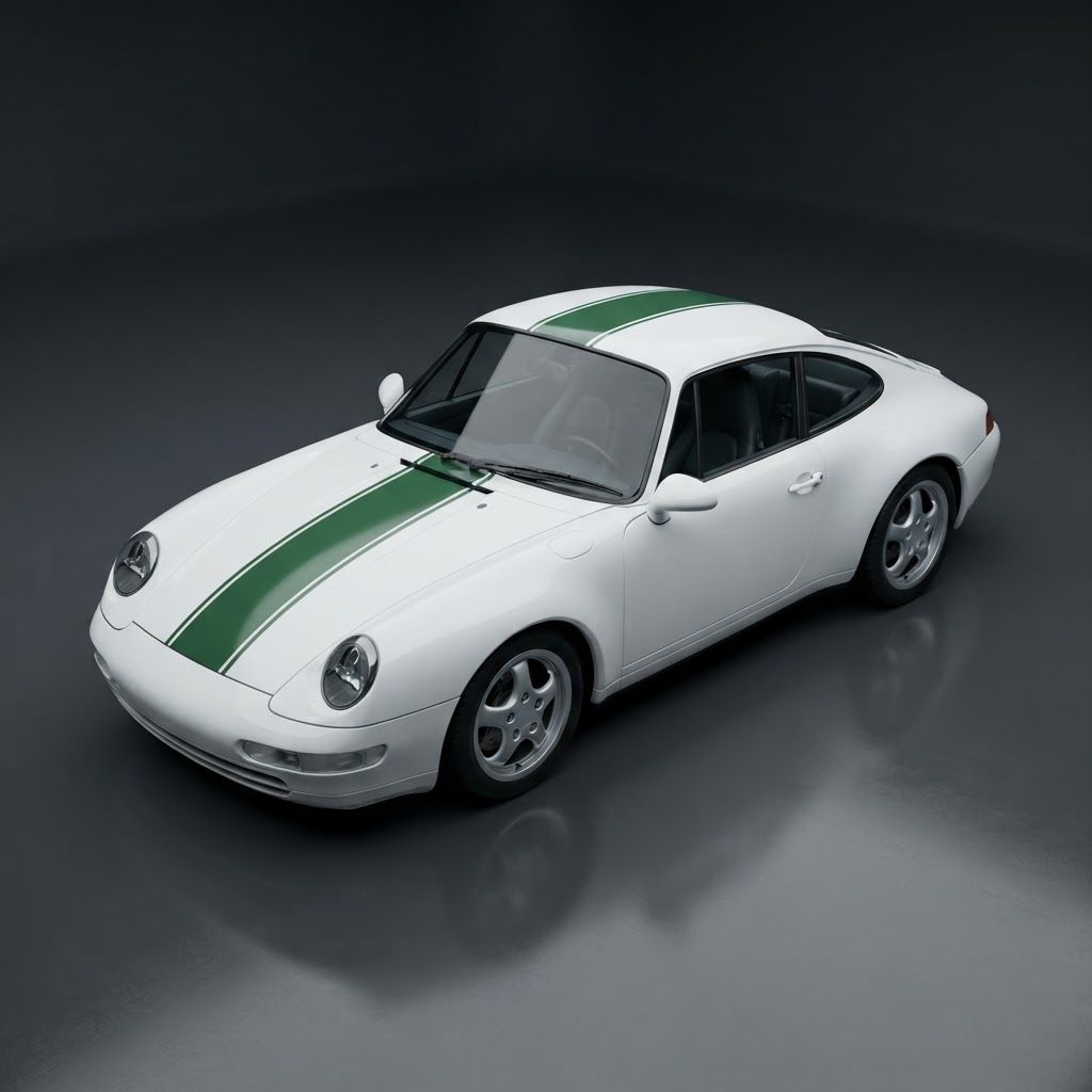 911 993 Polizei Bonnet & Roof Bar Kit - Side View