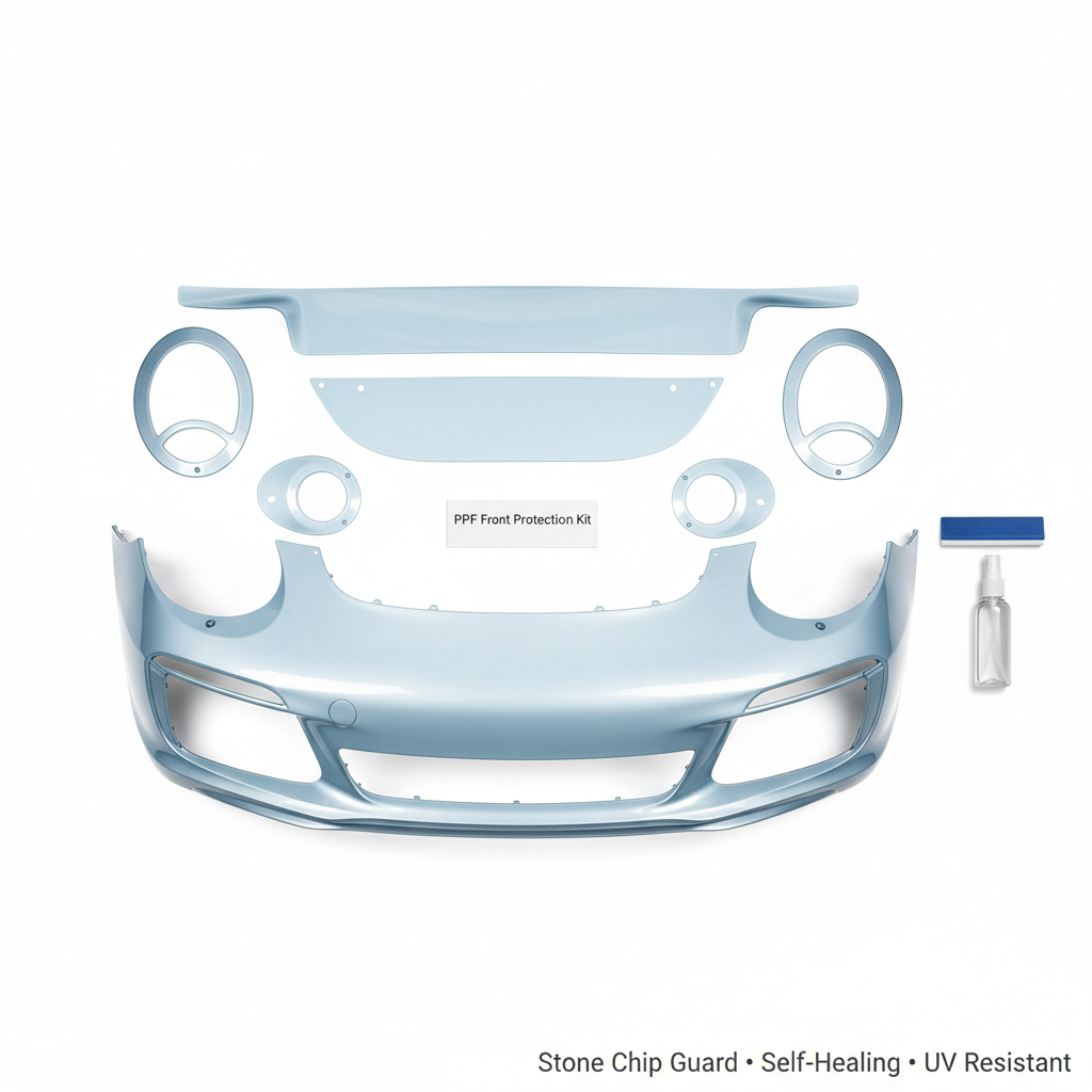 Porsche 911 Carrera 992 PPF Front Protection Kit (2019–Present)