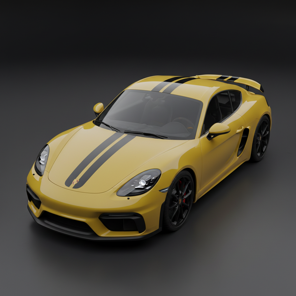 718 Cayman GT4 Hood & Roof Stripe Kit