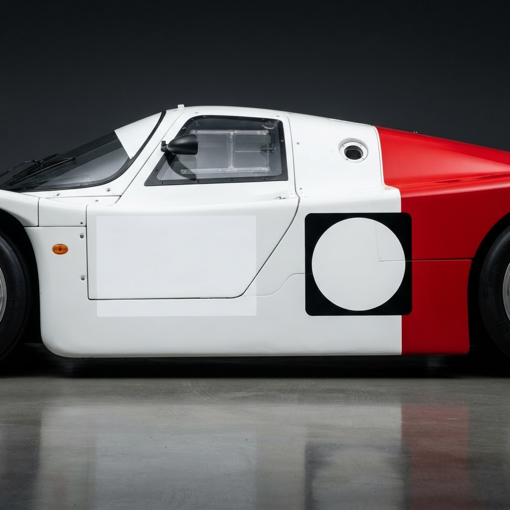 956 KH Marlboro Tribute No.8 Door Number & Panel Kit - Side View