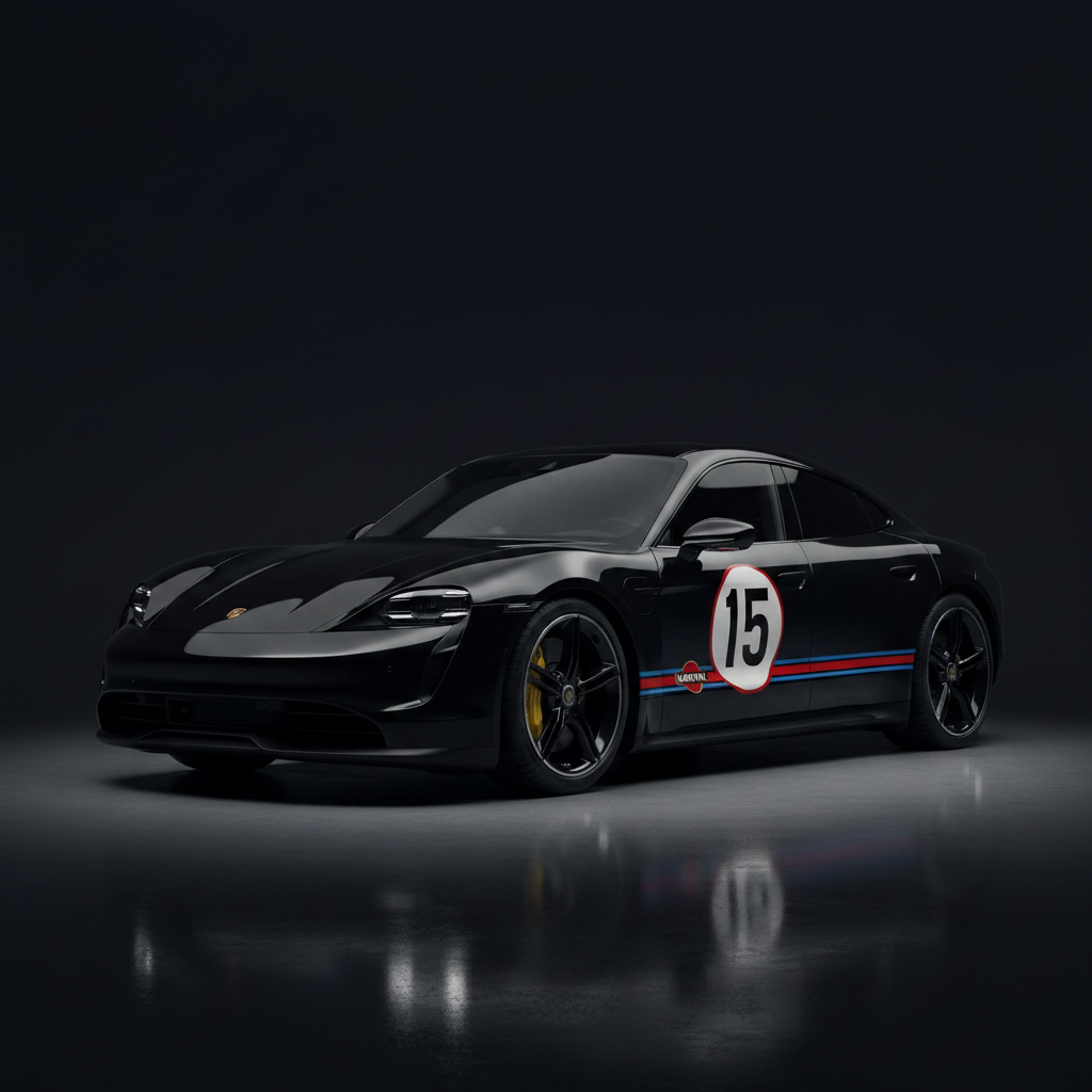 Taycan Turbo S Racing Number Door Roundel Graphics