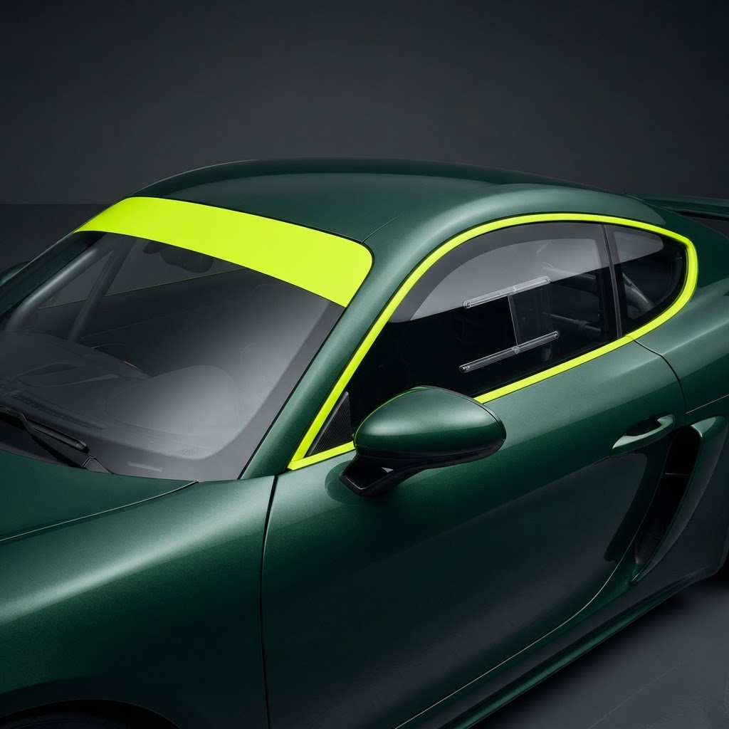 718 Cayman GT4 Cayman Hunter Tribute Window Band Kit - Side View