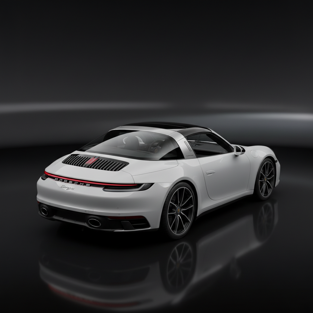 911 992 Targa 4S Black Roof Graphic Panel