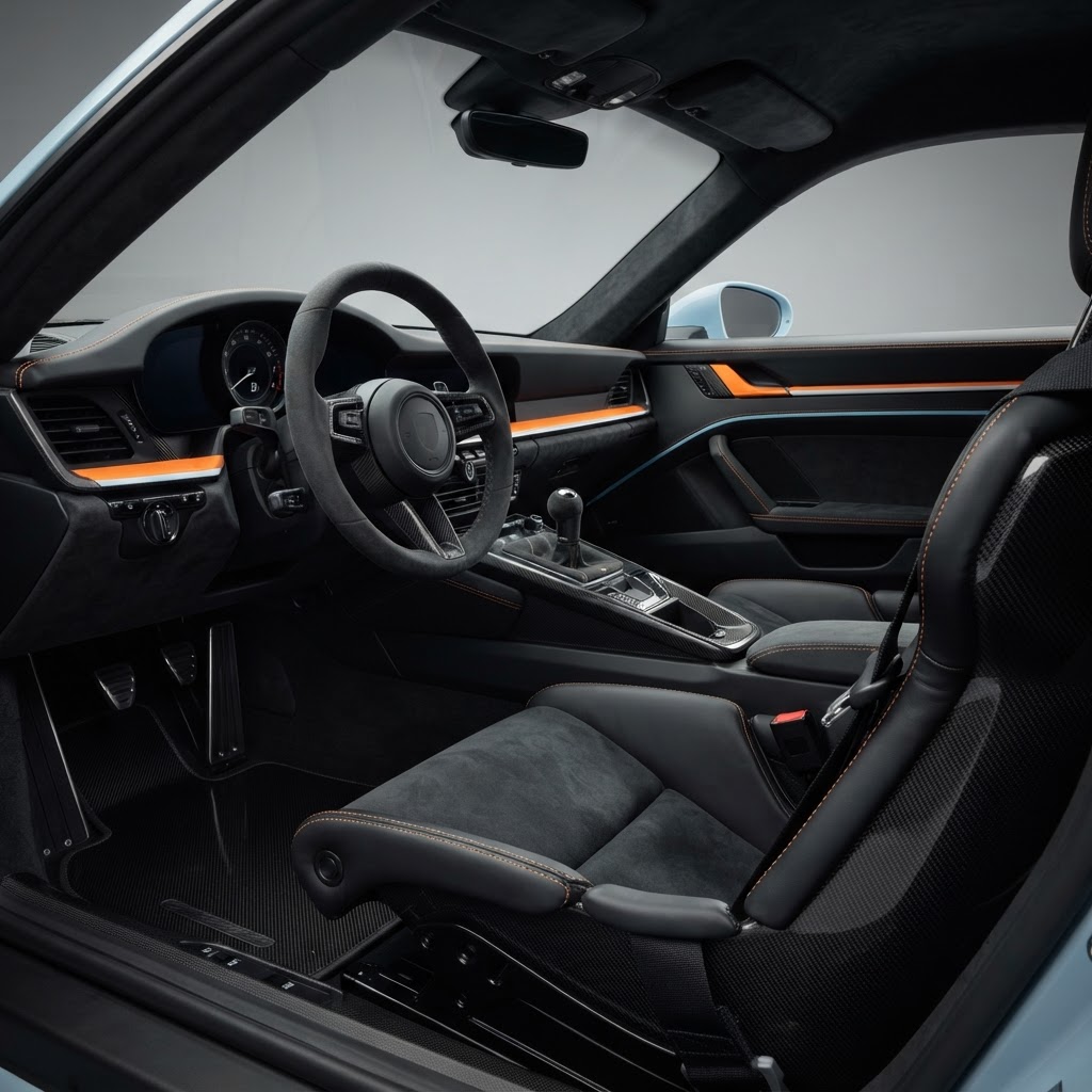 911 GT3 RS 992 Weissach Gulf Interior Accent Kit - Side View