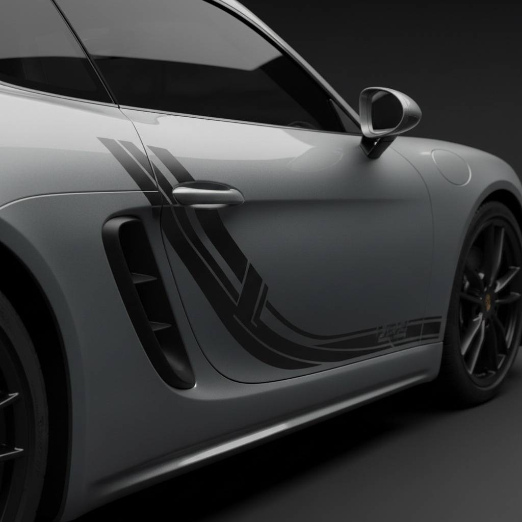 718 Cayman S Side Accent Graphics