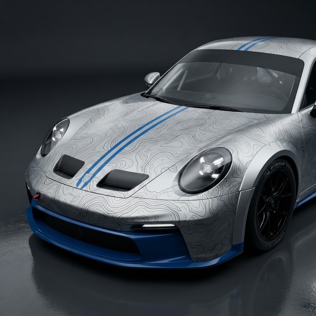 911 GT3 Cup 992 Contour Pattern & Sunstrip Kit
