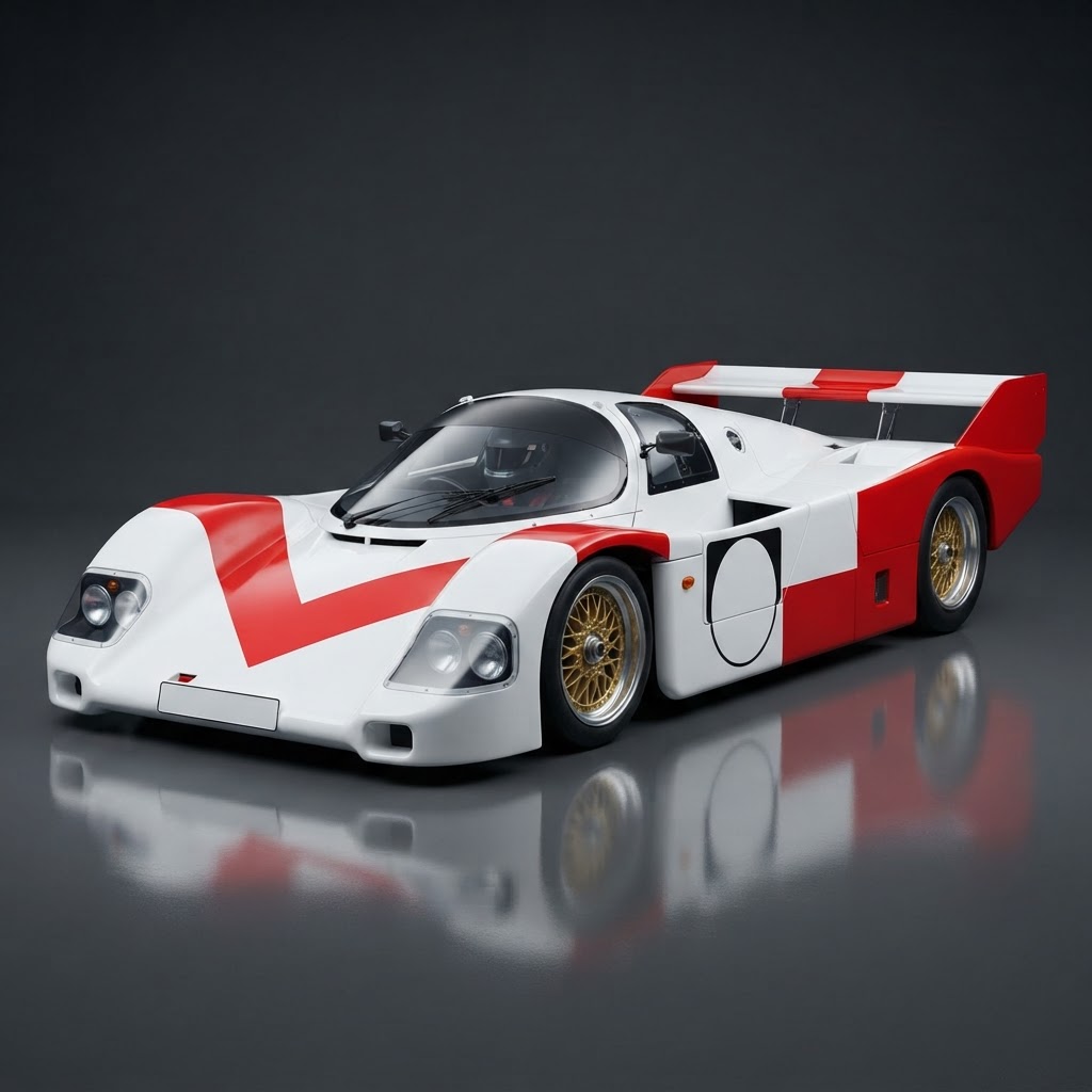 956 KH Marlboro Tribute Livery Kit — White & Red - Side View
