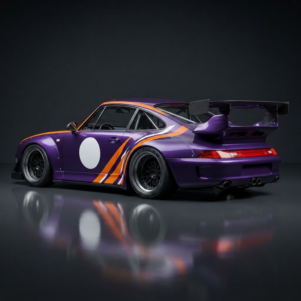 911 993 Widebody Overfender Accent Kit - Side View
