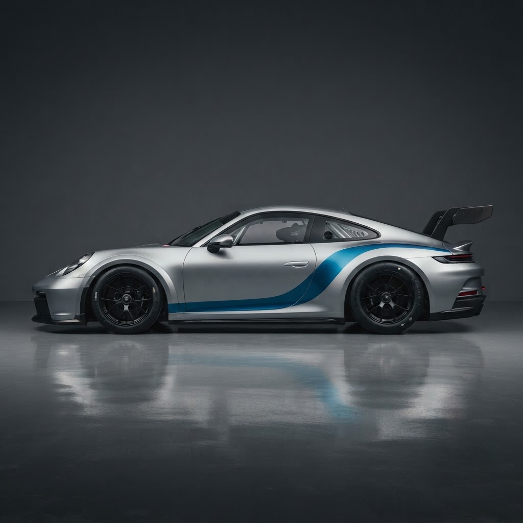 911 GT3 Cup 992 Shark Blue Sweep & Rocker Rule Kit