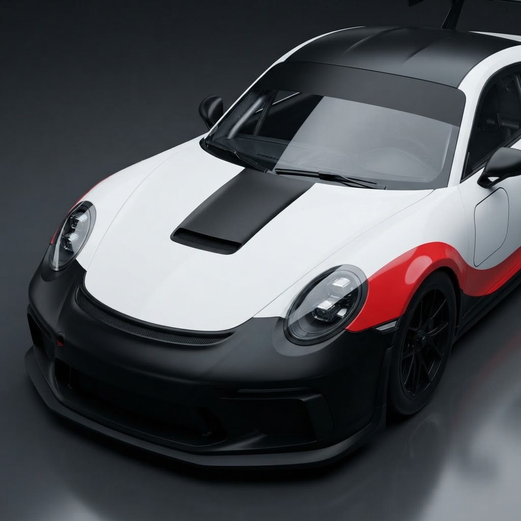 911 GT3 R 992 Rennsport Flacht Design No.911 Roundel & Sunstrip Kit