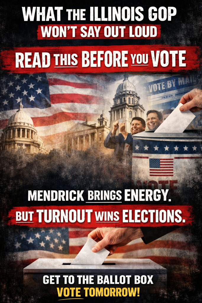 What the Illinois GOP Won't Say Out Loud - Mickey X3 political commentary on Illinois Republican infrastructure problem