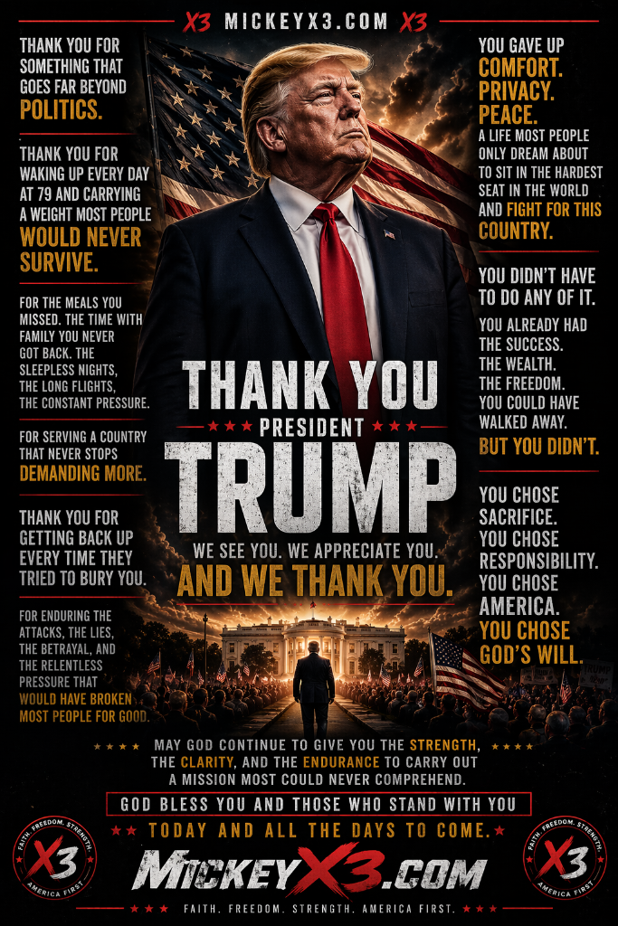 Thank You President Trump