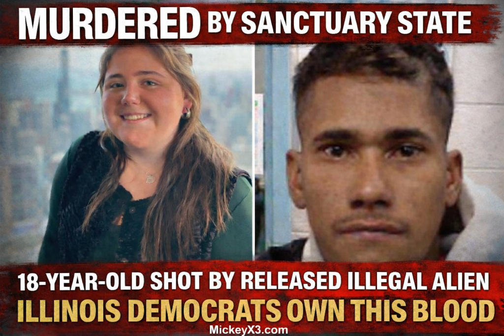 Sheridan Gorman murdered by sanctuary state - 18-year-old shot by released illegal alien - Illinois Democrats own this blood