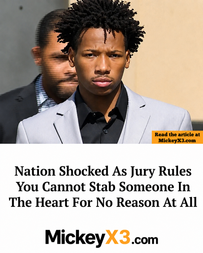 Nation Shocked As Jury Rules You Cannot Stab Someone In The Heart For No Reason At All - MickeyX3.com