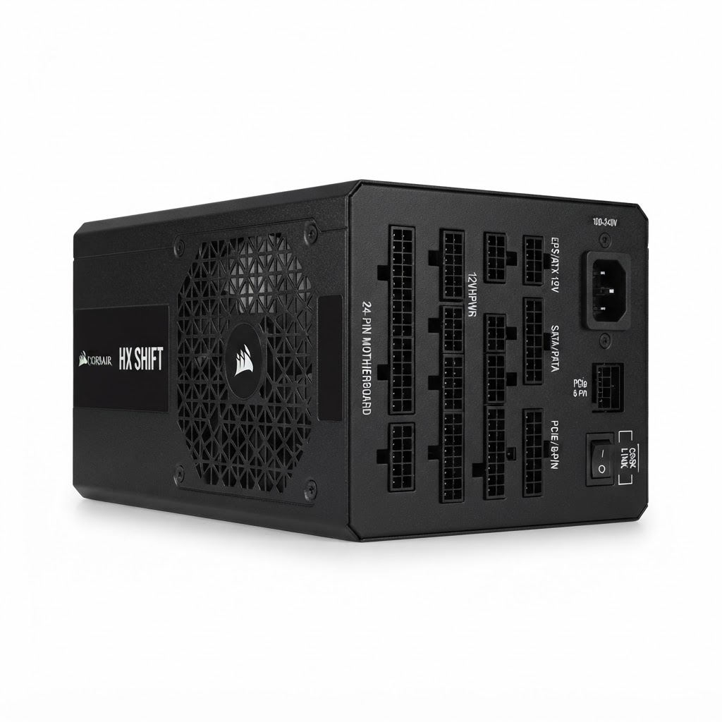 ספק כוח דגם HX1200i Shift Fully Modular Platinum ATX מבית Corsair