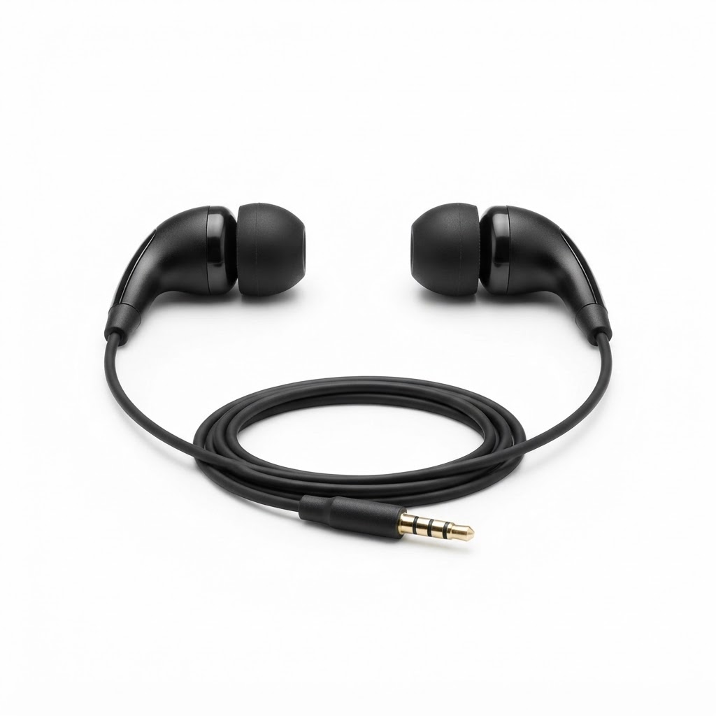 אוזניות JBuds 2  IN EAR עם מתאמי סיליקון שחור ללא מיקרופון