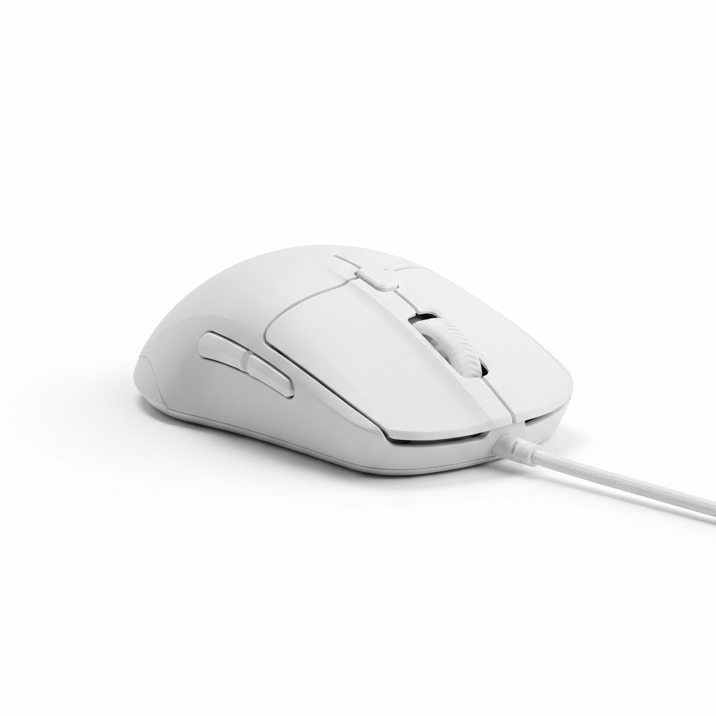 עכבר חוטי עיצוב ארגונומי קל משקל Rival 3 Gen 2 לבן