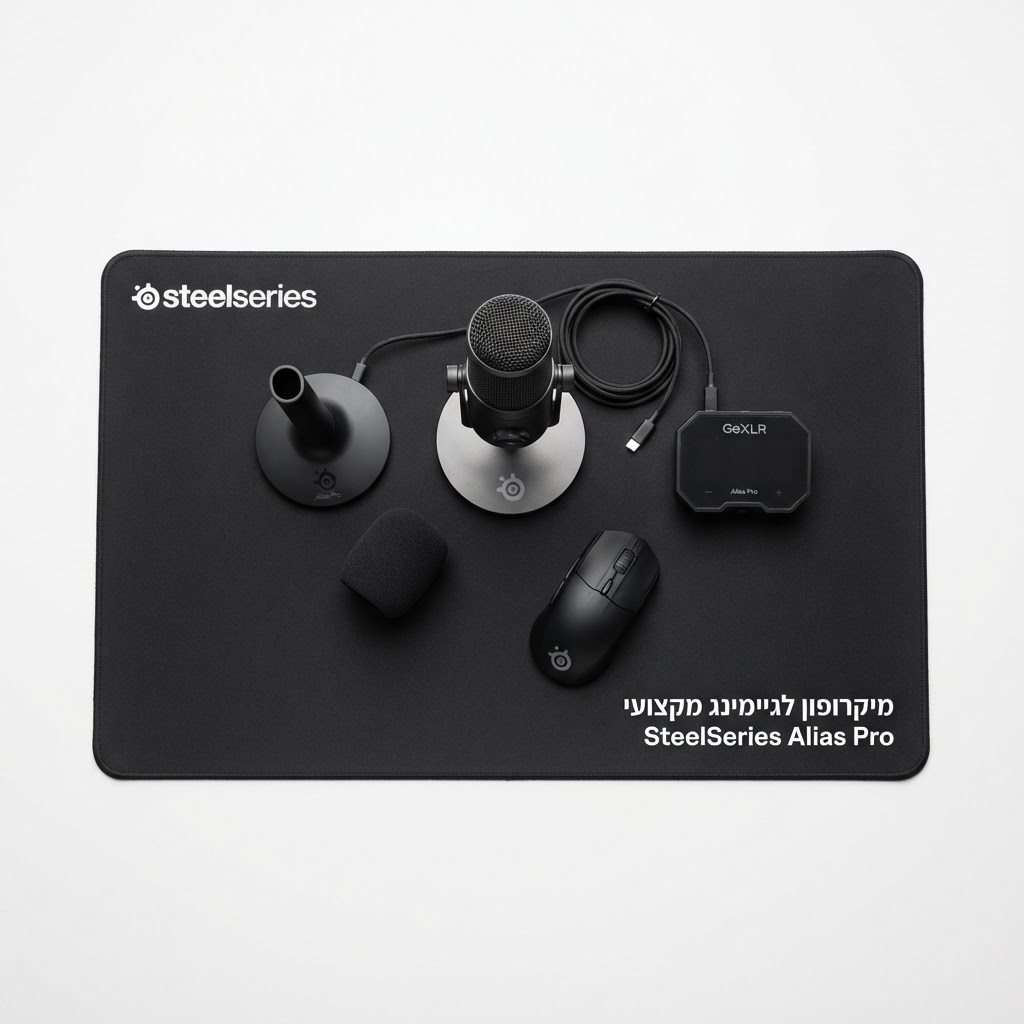מיקרופון לגיימינג מקצועי Steelseries Alias Pro