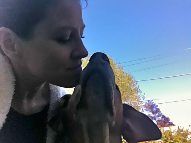 Tracy with Asha