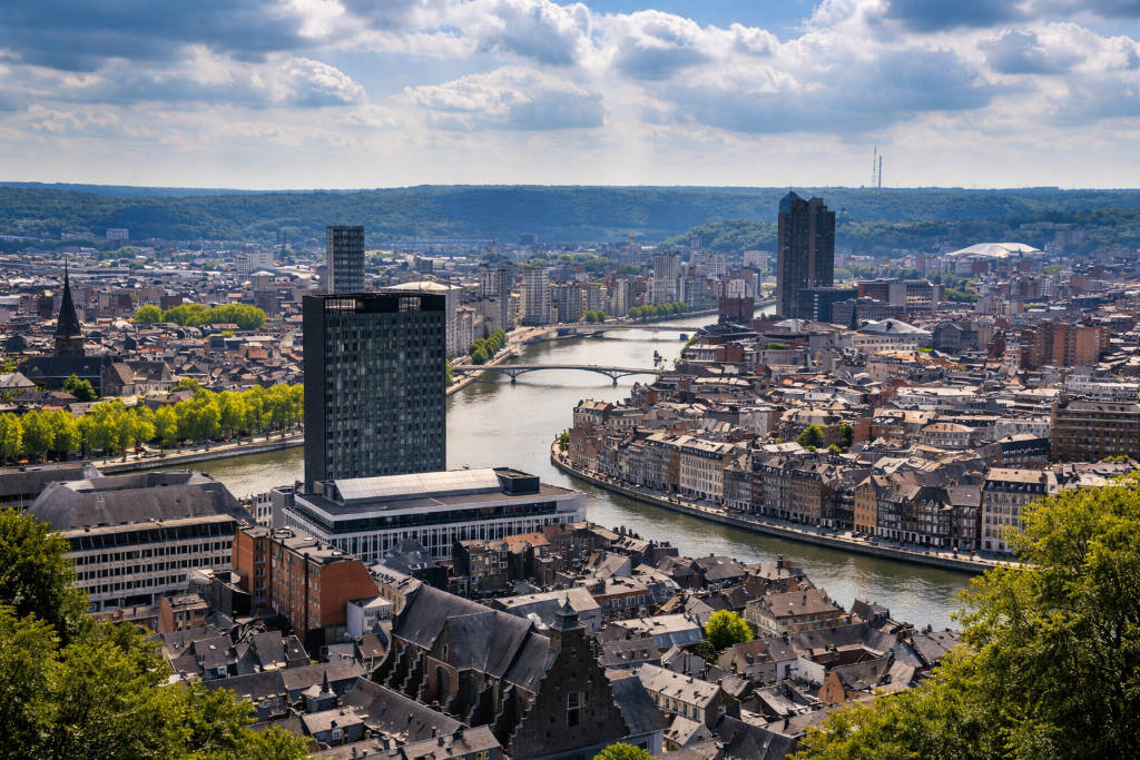 Vue urbaine de la province de Liège