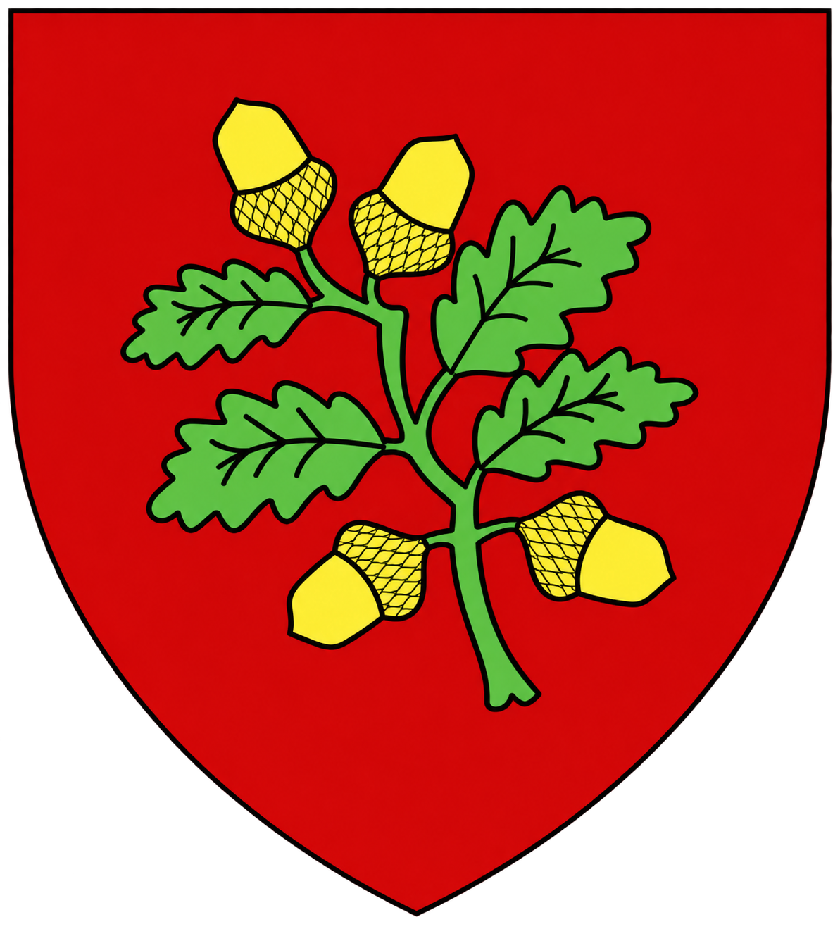 Coat of arms of the commune of Brumath, Alsace, France