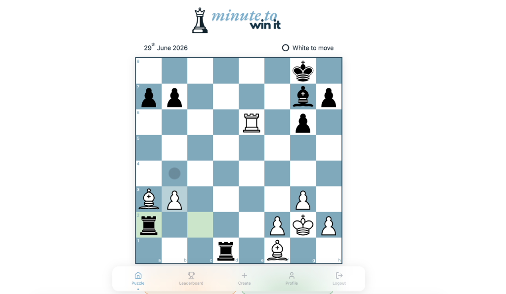 Daily Chess App — project screenshot