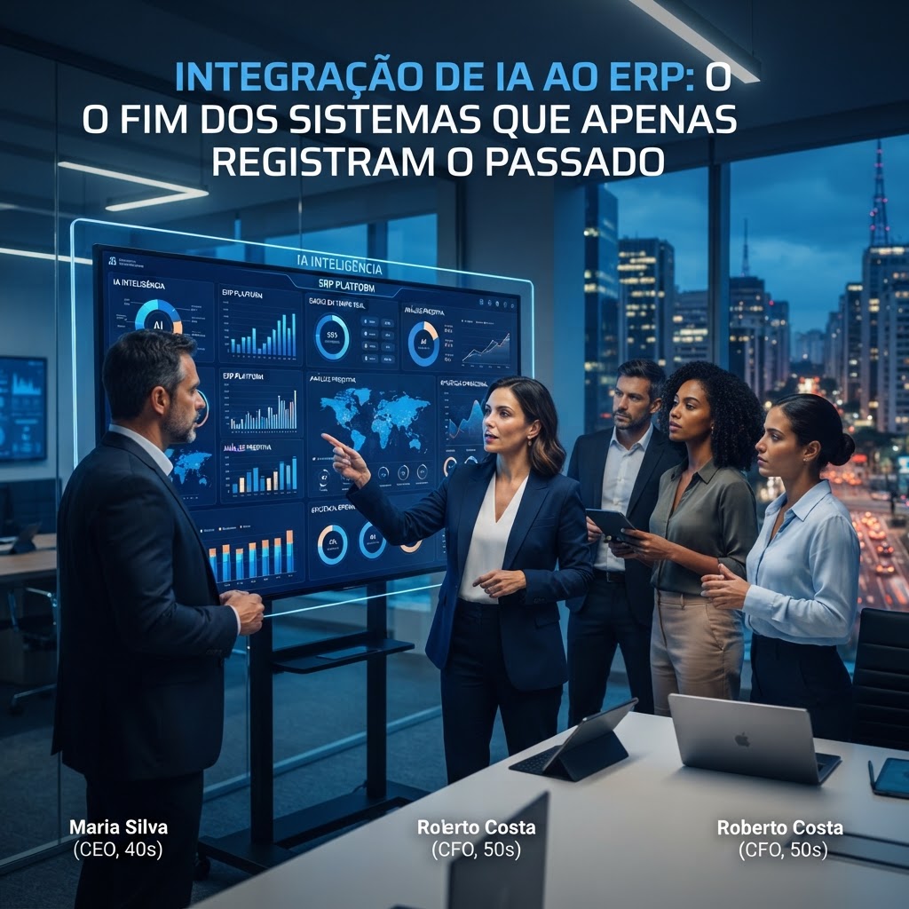 Integração de IA ao ERP: o fim dos sistemas que apenas registram o passado