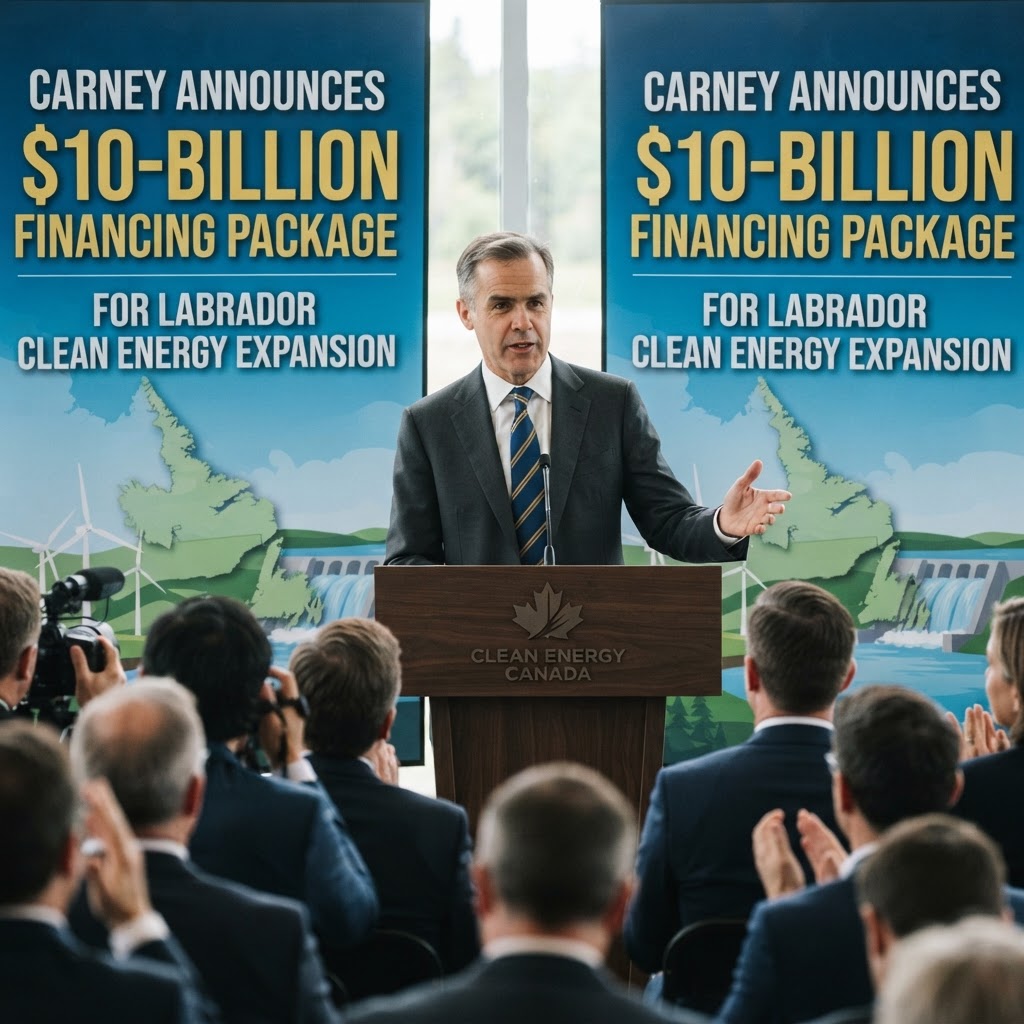 Carney announces $10-billion financing package for Labrador clean energy expansion
