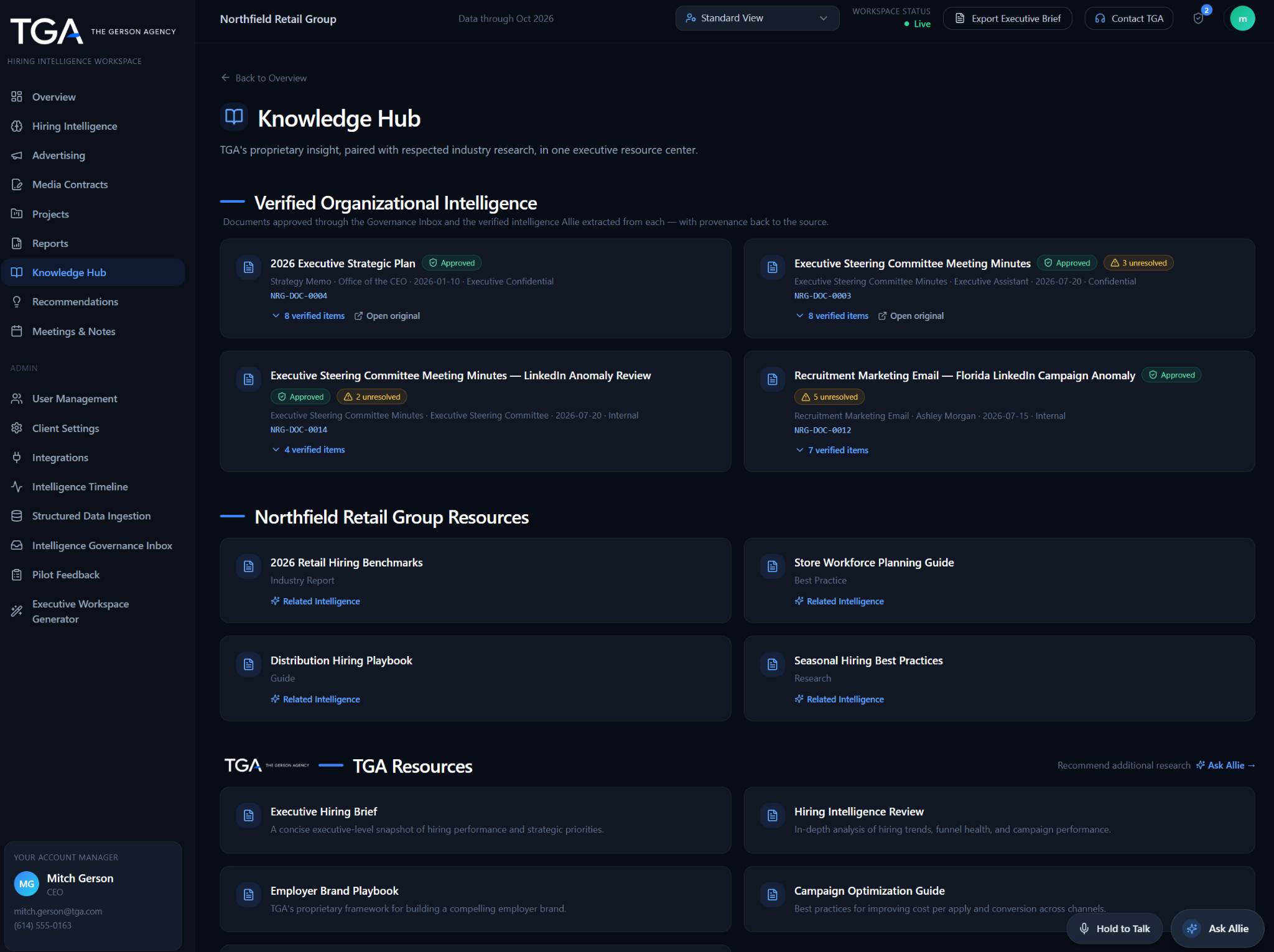 A Knowledge Hub that stays grounded.