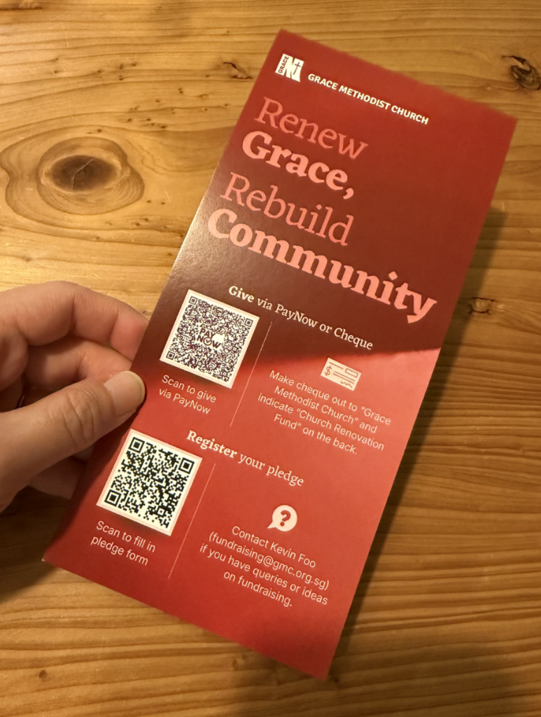 GMC Building Renewal pledge card